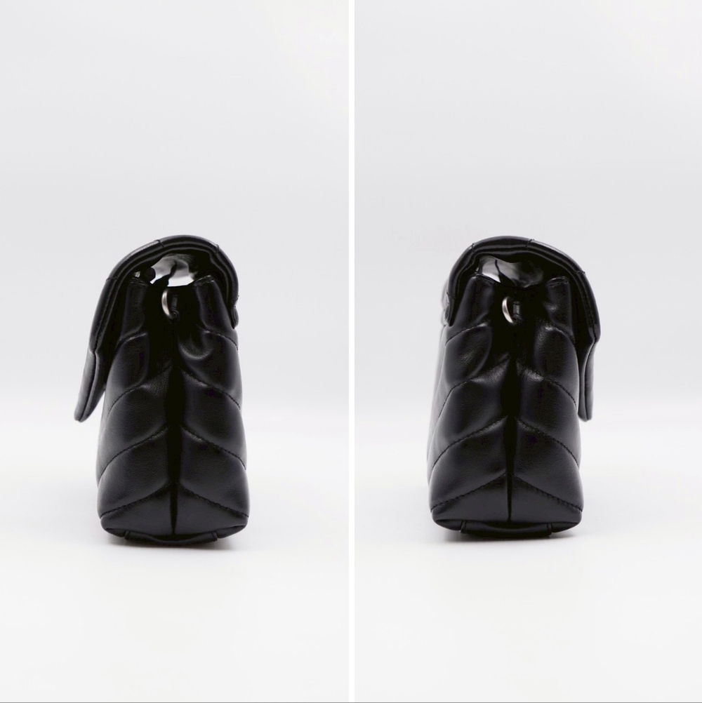 CF49 💟 Saint Laurent Loulou Shoulder Bag Matelasse Chevron Leather Toy - Picture 7 of 15